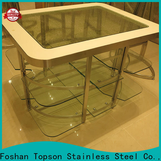 Topson marblestainless all metal patio chairs factory for interior