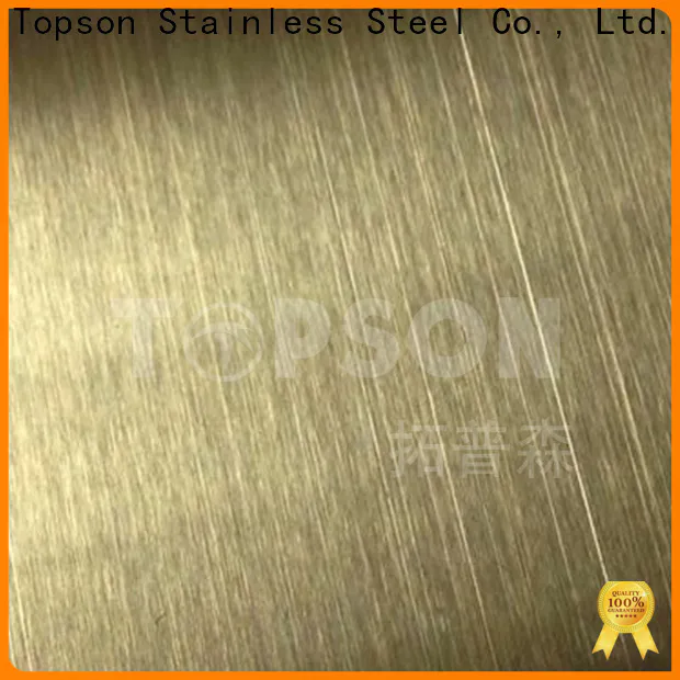 Topson good-looking rigidised stainless steel sheet Supply for floor