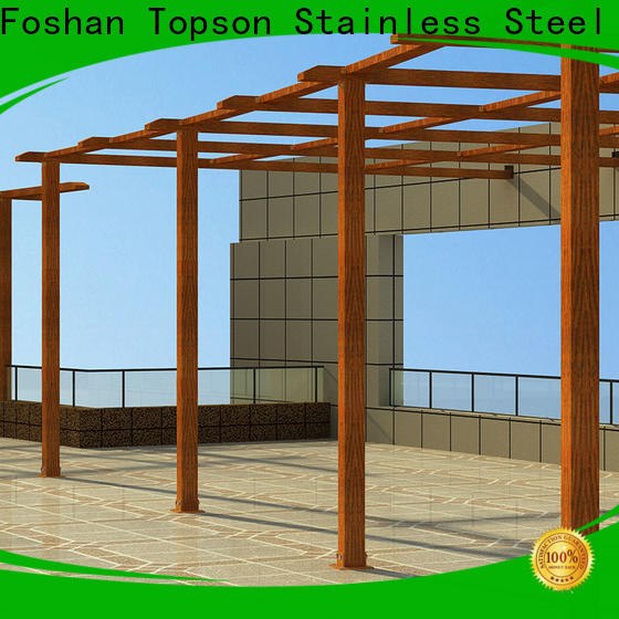 Topson pergola metal works railing factory for park