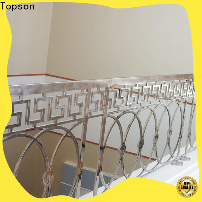 Topson reliable modern stainless steel staircase railing for mall
