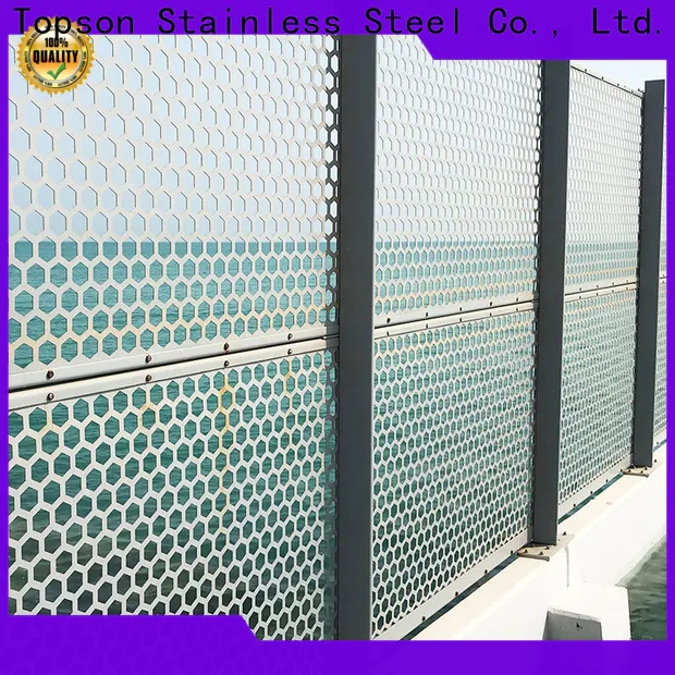 Topson partitionmetal perforated plate screen for building faced