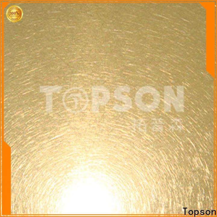 Topson etching stainless steel decorative panels for business for interior wall decoration