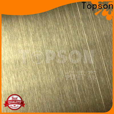 Topson vibration black stainless steel sheet metal Supply for furniture