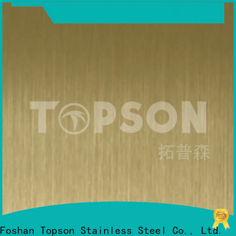 Topson colorful stainless steel sheet suppliers manufacturers for furniture