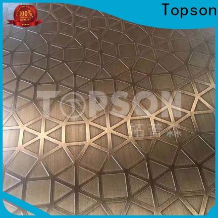 Topson stainless steel brushed finish types company for floor